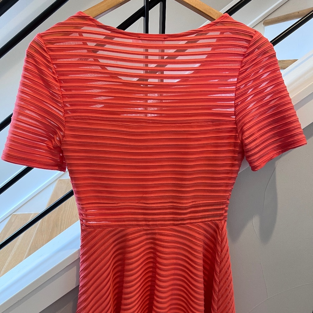 LUSH Coral pink skater dress